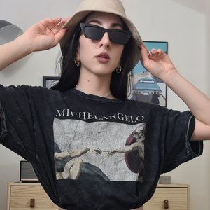 Michelangelo graphic tee